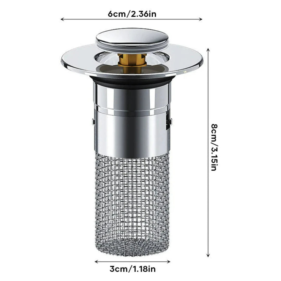 Der Innovative Spülbeckenabflussfilter aus Edelstahl KleinSelect