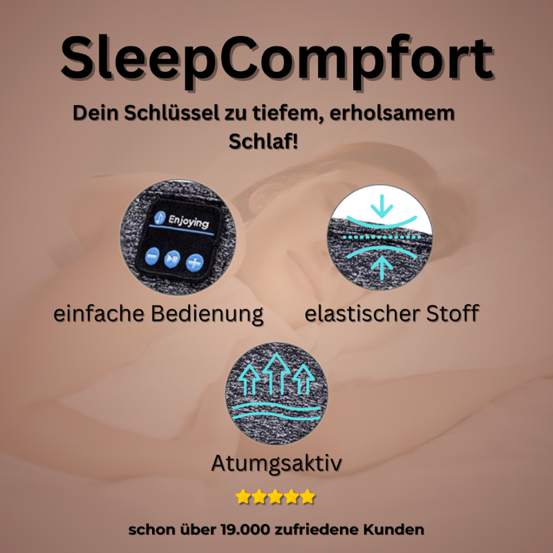 SleepComfort Stirnband – Dein Schlüssel zu tiefem, erholsamem Schlaf KleinSelect