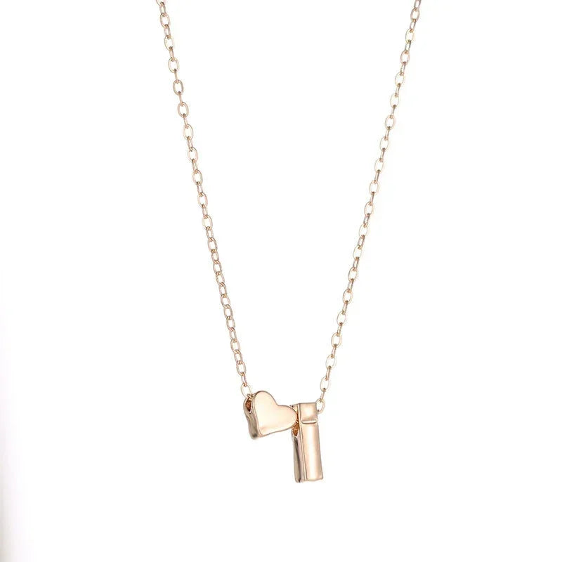 Delicate Elegance: Gold & Silver Initial Necklace!