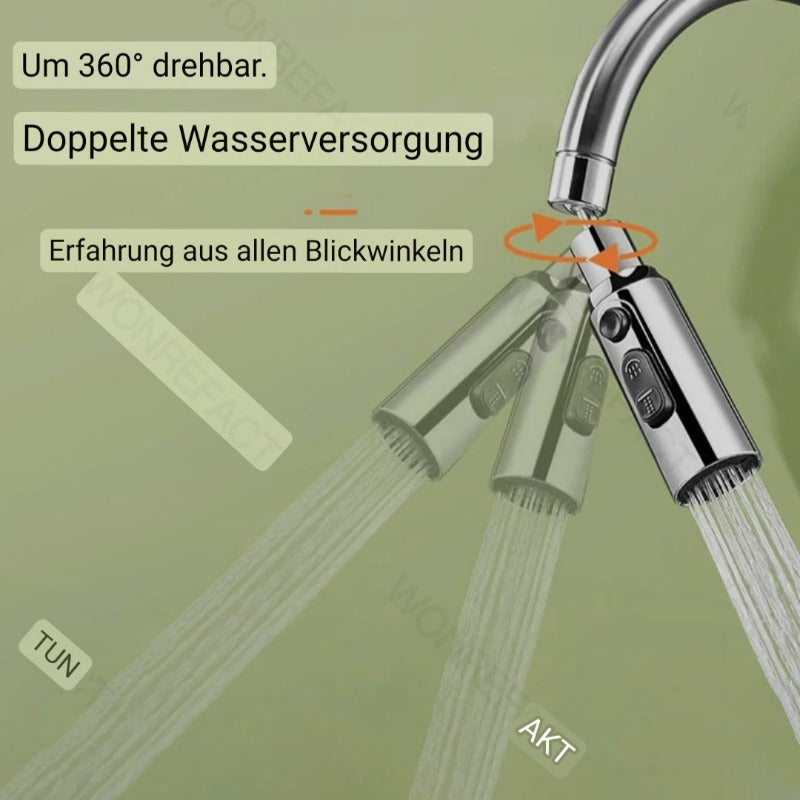 Der 360° flexible Düsenauslauf!