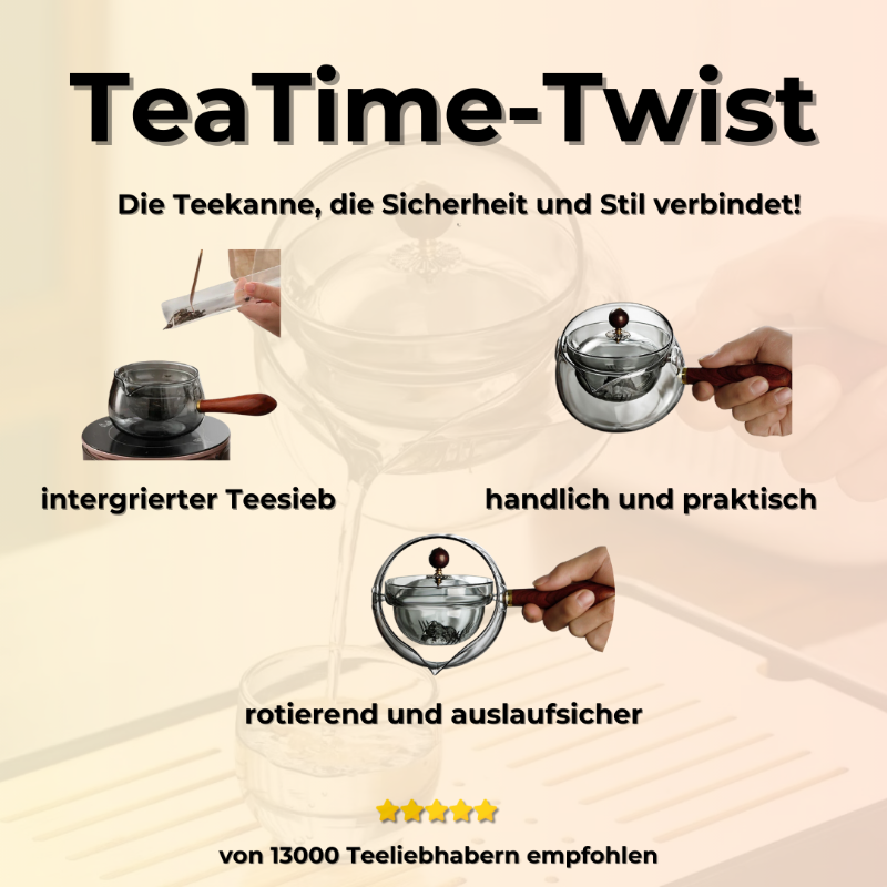 TeaTime Twist – Die Teekanne, die Sicherheit und Stil verbindet KleinSelect