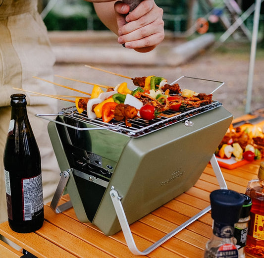 Unser tragbarer Klappgrill KleinSelect