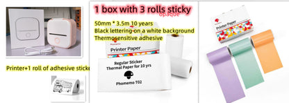 Mini Bluetooth Thermodrucker – Tragbarer Etiketten- & Fotodrucker für Zuhause & Büro