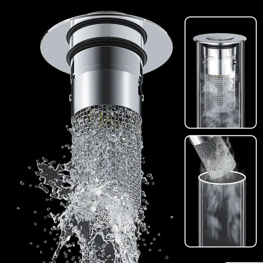 Der Innovative Spülbeckenabflussfilter aus Edelstahl