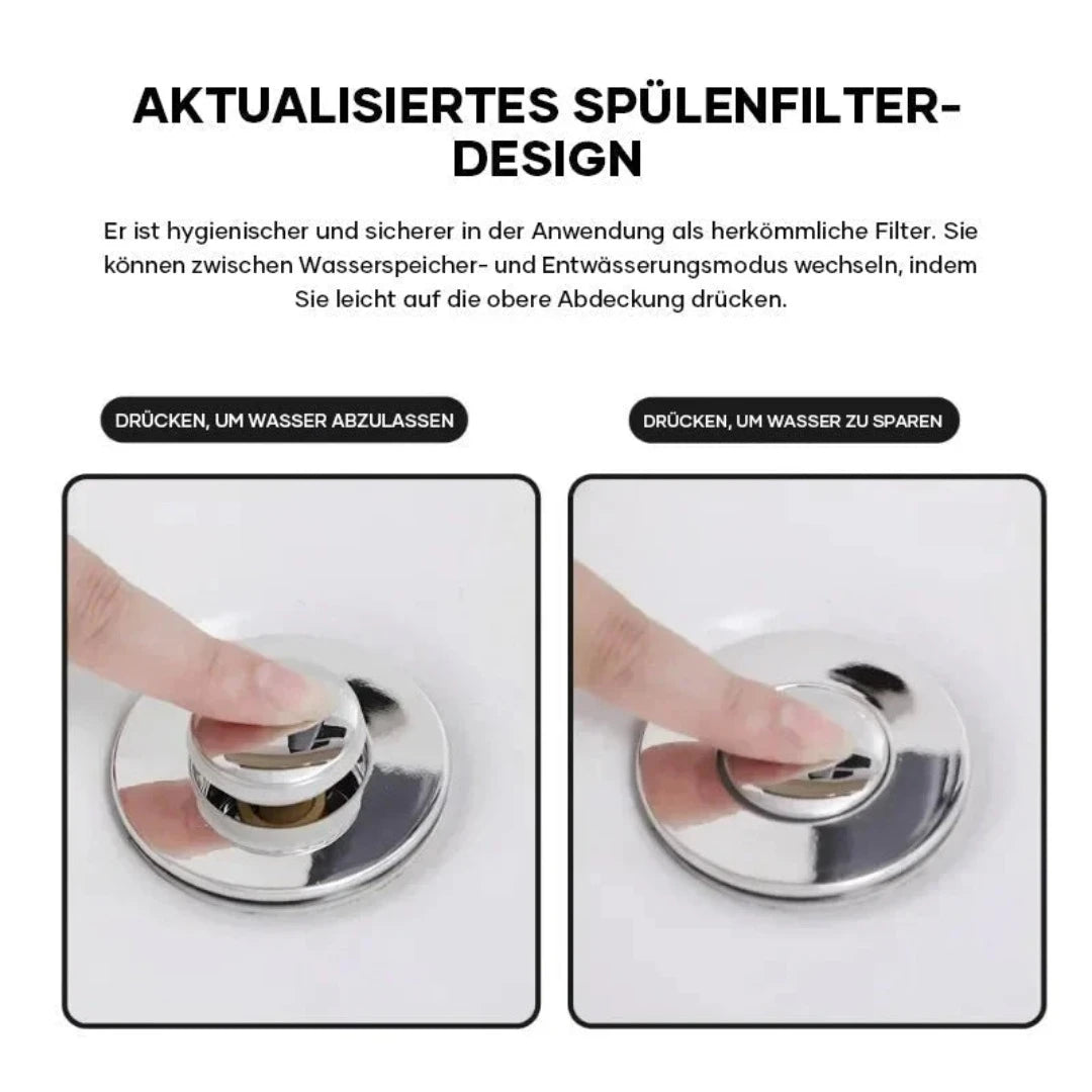 Der Innovative Spülbeckenabflussfilter aus Edelstahl