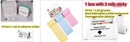 Mini Bluetooth Thermodrucker – Tragbarer Etiketten- & Fotodrucker für Zuhause & Büro