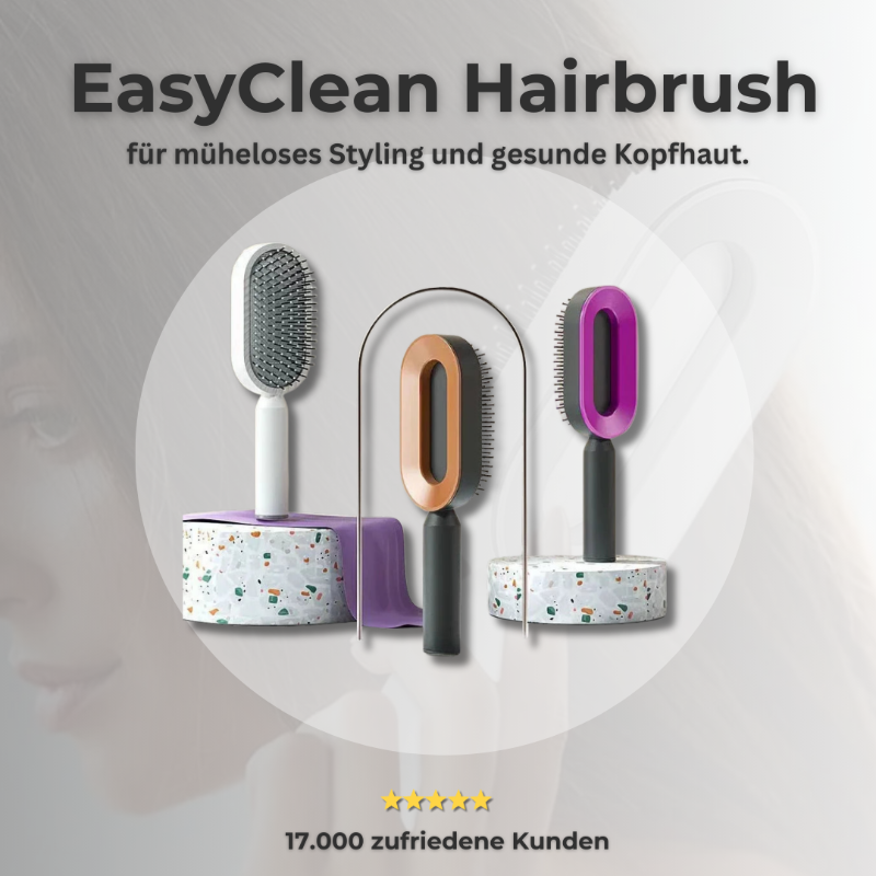 EasyClean Hairbrush - Die vielseitige Bürste mit Ein-Klick-Reinigung