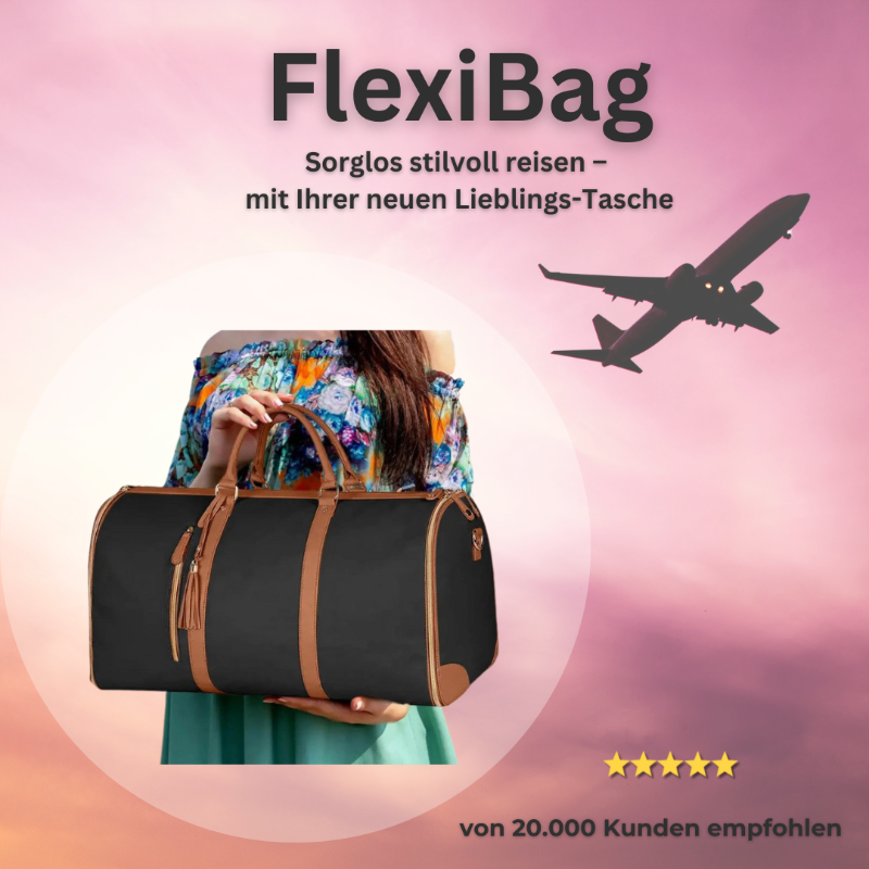FlexiBag - Eleganz zum Mitnehmen: Großzügige, faltbare Reisetasche