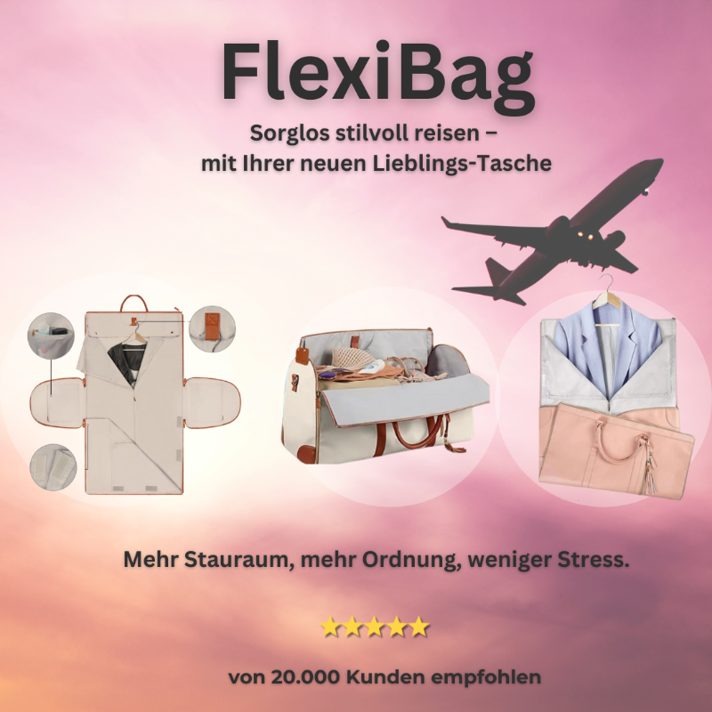 FlexiBag - Eleganz zum Mitnehmen: Großzügige, faltbare Reisetasche
