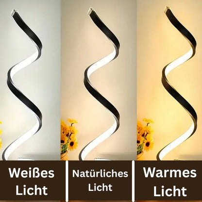 Spiralförmige LED Tischlampe – Dimmbar & Modern