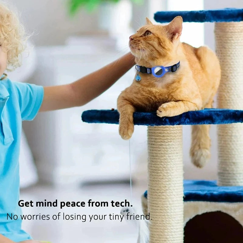 Wasserdichter Airtag Halsband + GPS Tracker für deine Katze!