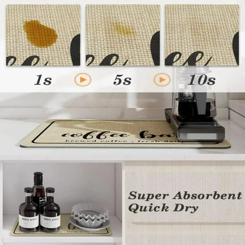Le tapis à café ultime à la propreté invisible !☕✨