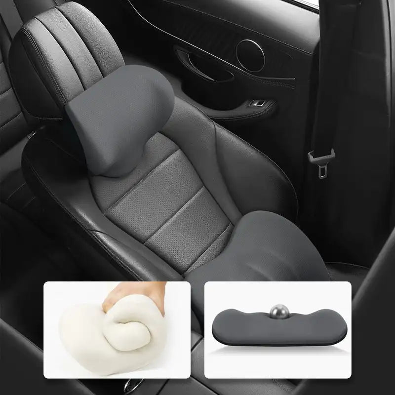 Our ergonomic pillow + lumbar pillow 