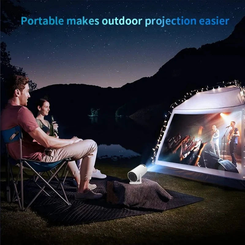 The mini projector with 4K resolution 