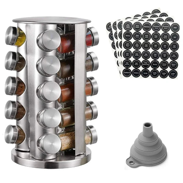 Das 20 Teilige Gewürzglas-Set mit Drehgestell