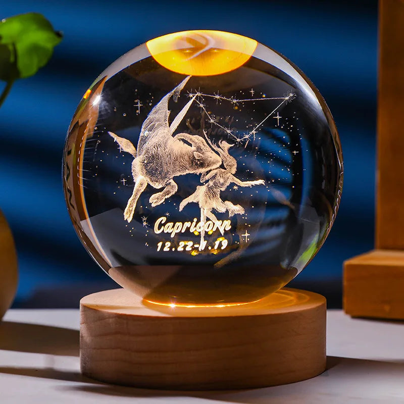 Unsere 3D Sternzeichen Kristallkugel