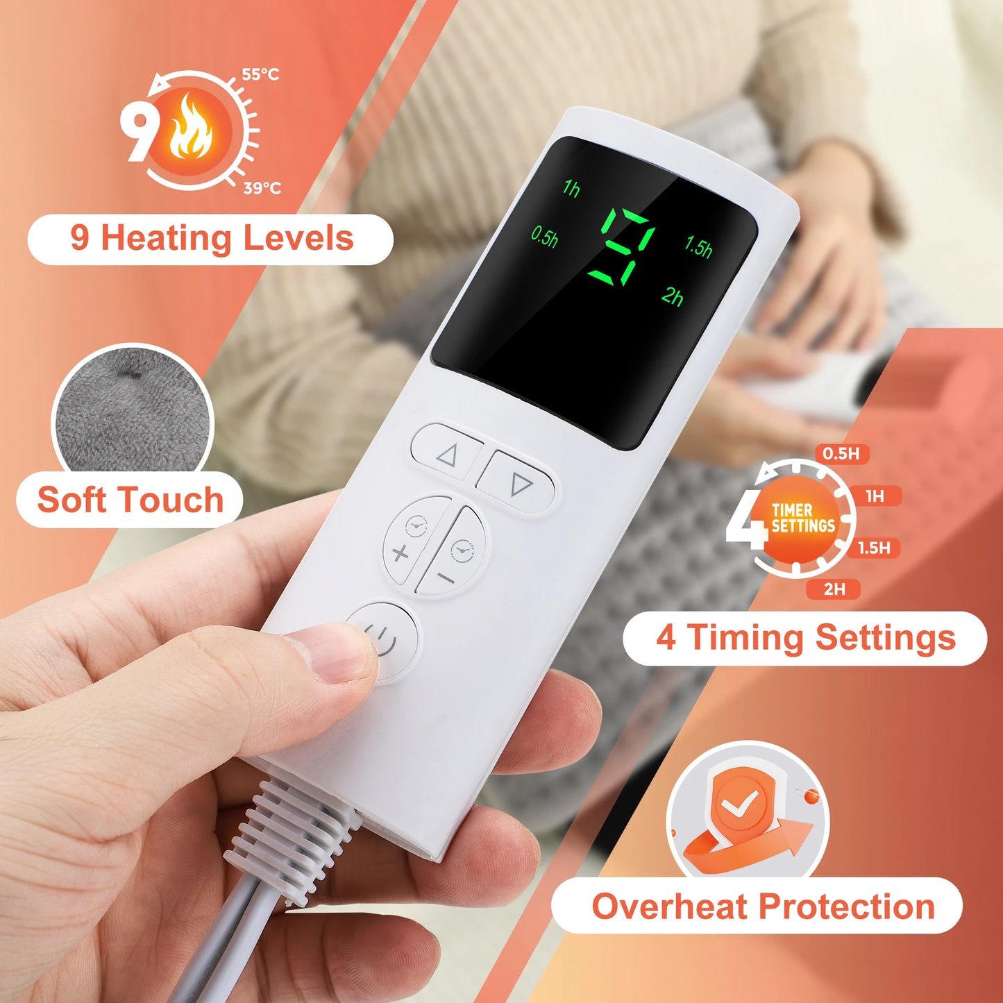 Die elektrische Heizungslösung für Hüfte, Rücken und Hände