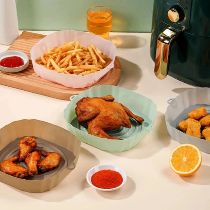 Wiederverwendbares Silikon-Backblech für die Heißluftfritteuse