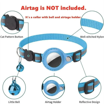 Wasserdichter Airtag Halsband + GPS Tracker für deine Katze!