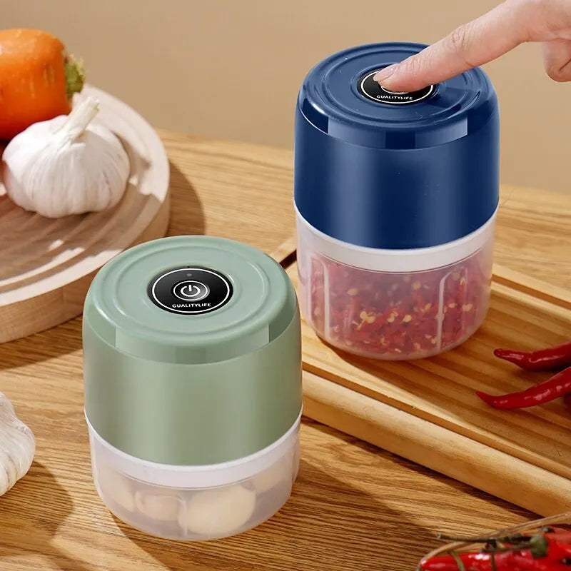The electric garlic cutter
