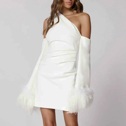 Robe de soirée élégante à épaules dénudées