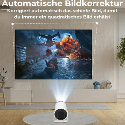 The mini projector with 4K resolution 