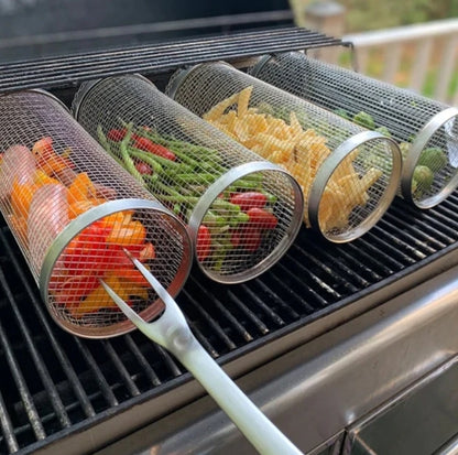Our cylindrical grill basket