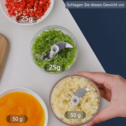 The electric garlic cutter