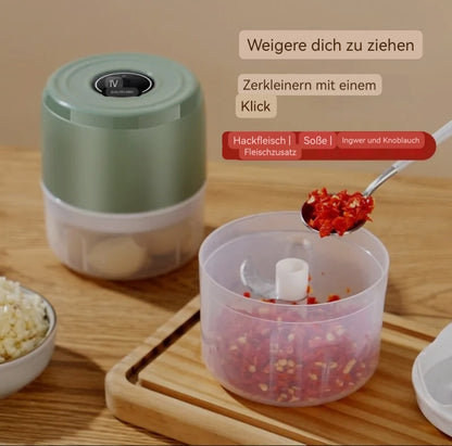 The electric garlic cutter