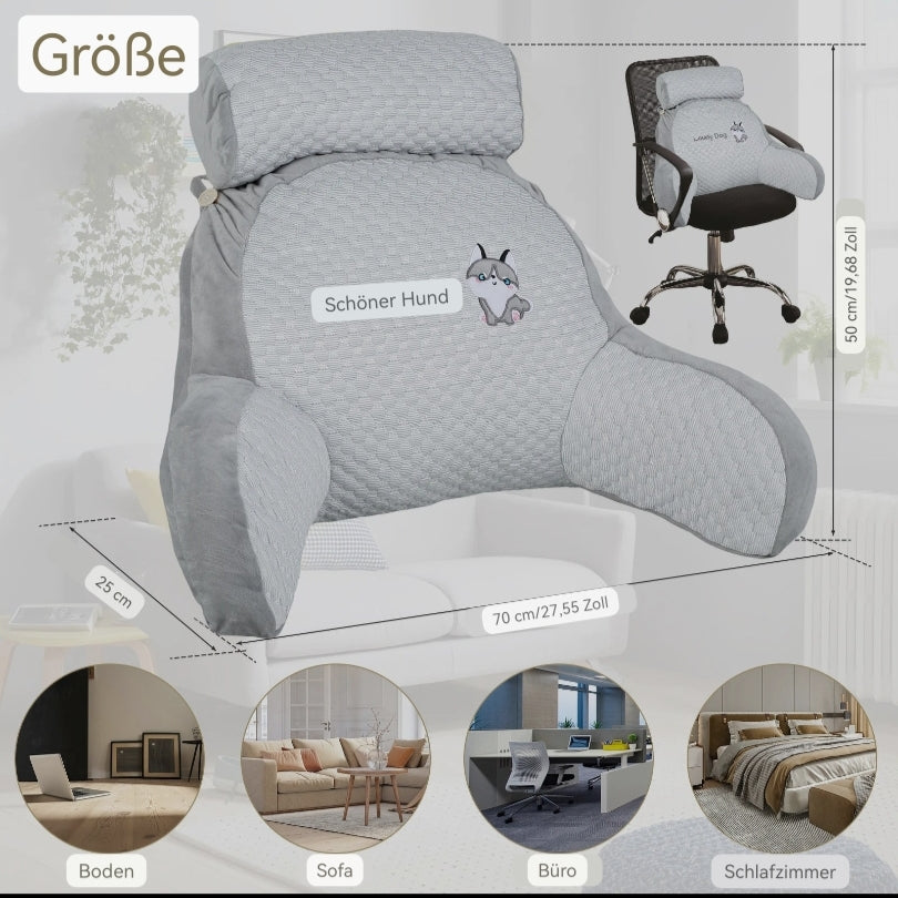 Vermeide Rückenschmerzen - besseres Sitzen mit unseren Komfortkissen