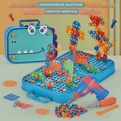 Kreative Spielfreude für kleine Entdecker mit dem Bohrer-Puzzle Set!