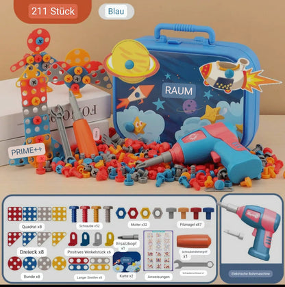 Kreative Spielfreude für kleine Entdecker mit dem Bohrer-Puzzle Set!