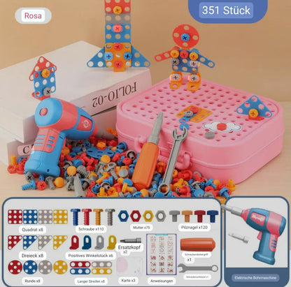 Kreative Spielfreude für kleine Entdecker mit dem Bohrer-Puzzle Set!