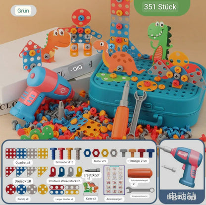 Kreative Spielfreude für kleine Entdecker mit dem Bohrer-Puzzle Set!