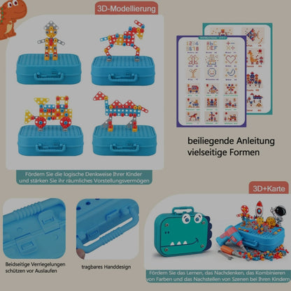 Kreative Spielfreude für kleine Entdecker mit dem Bohrer-Puzzle Set!