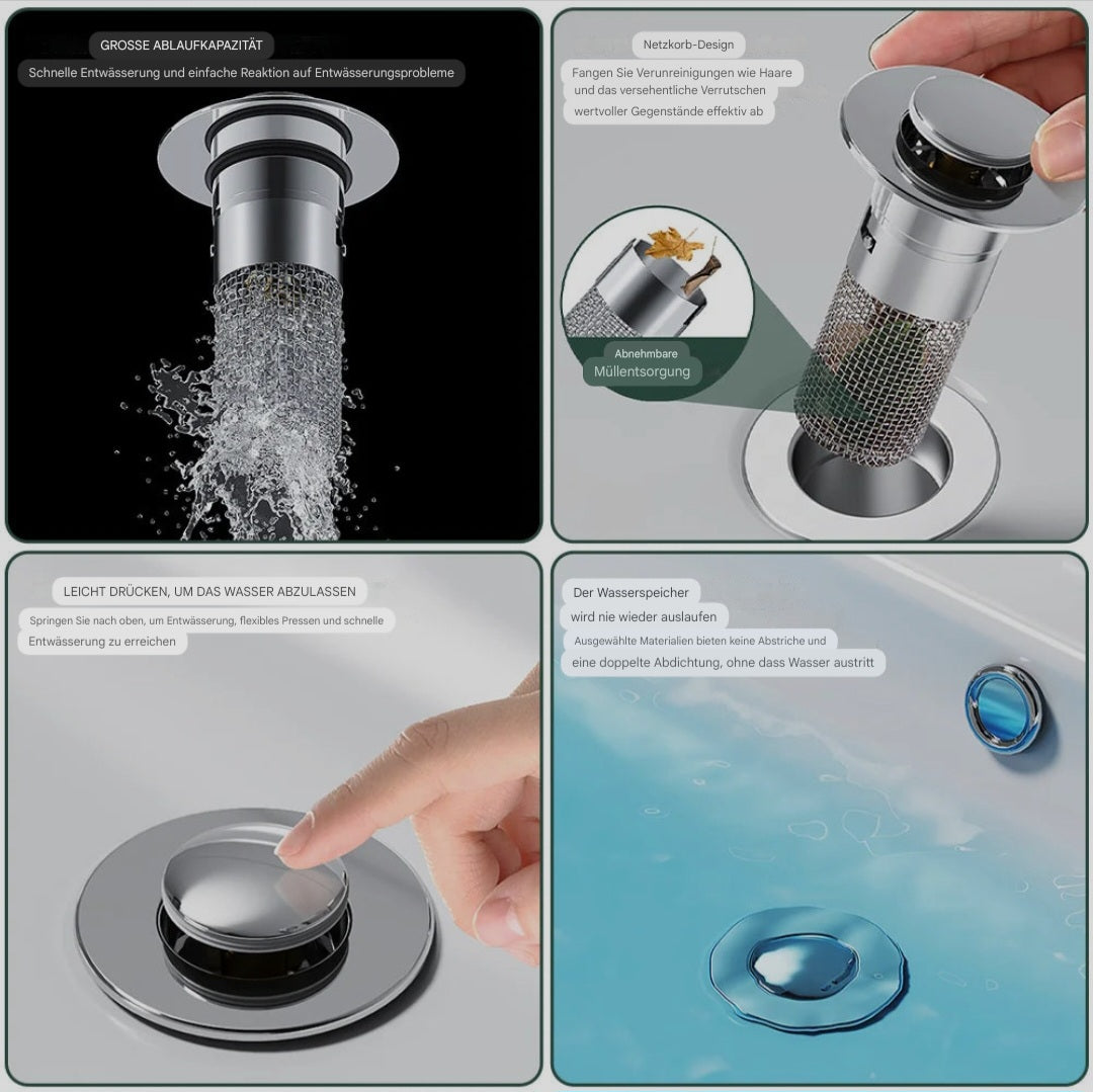 Der Innovative Spülbeckenabflussfilter aus Edelstahl