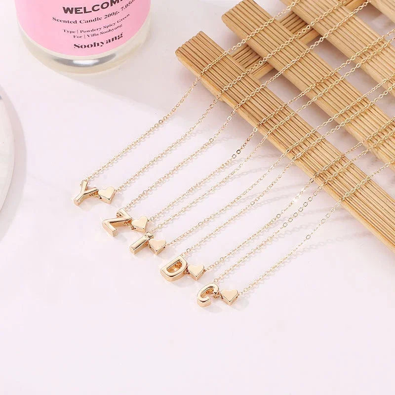 Delicate Elegance: Gold &amp; Silver Initial Necklace!