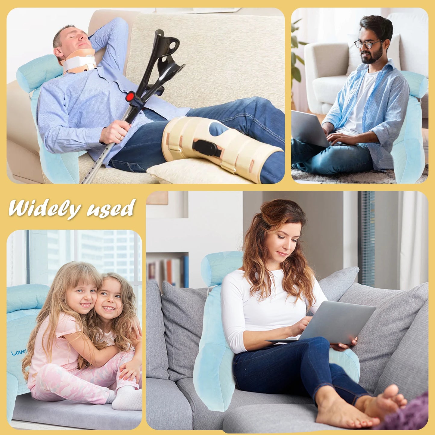 Vermeide Rückenschmerzen - besseres Sitzen mit unseren Komfortkissen