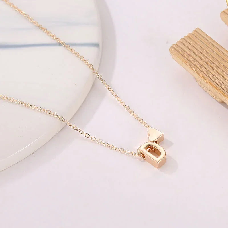 Delicate Elegance: Gold &amp; Silver Initial Necklace!