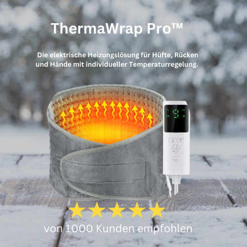 Die elektrische Heizungslösung für Hüfte, Rücken und Hände