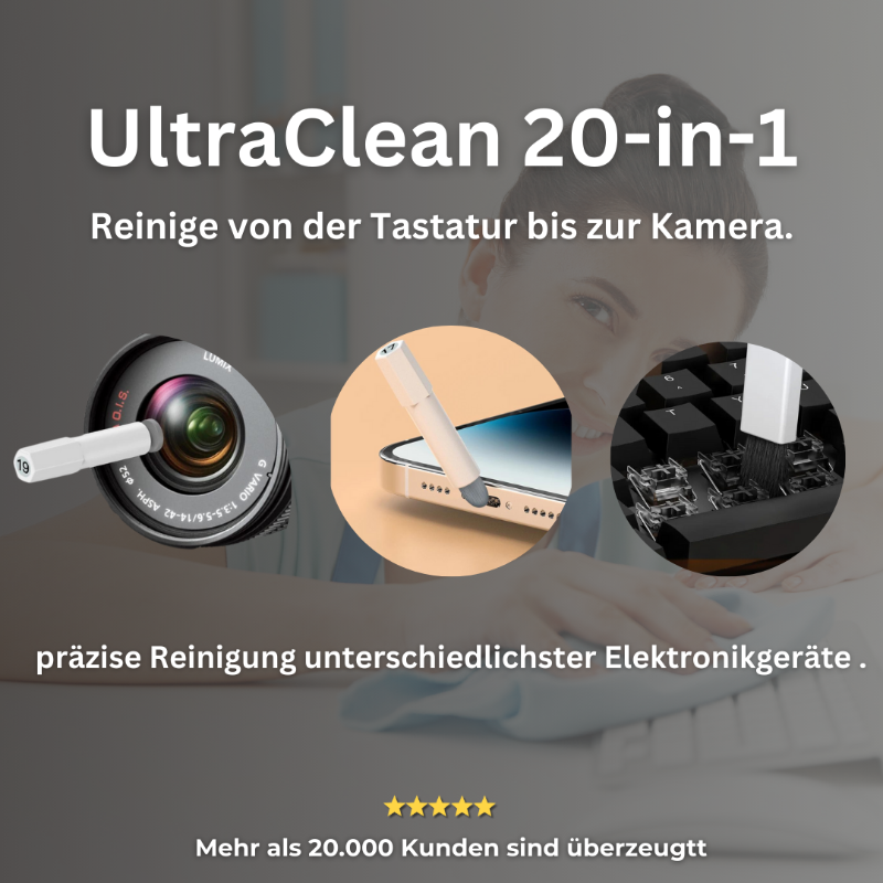 UltraClean 20-in-1 - Perfekte Sauberkeit auf Knopfdruck!