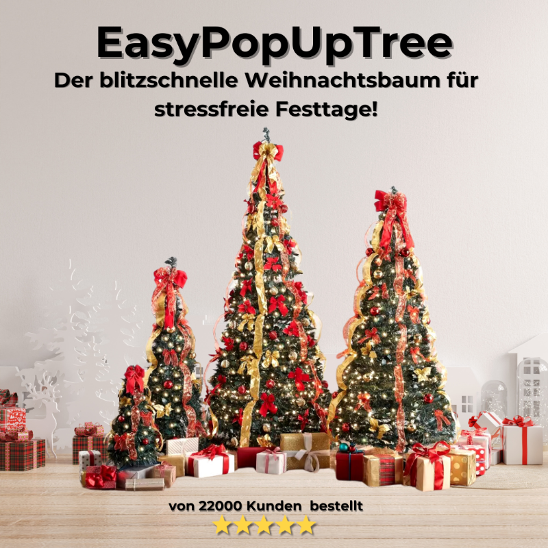 EasyPopUpTree - Der blitzschnelle Weihnachtsbaum für stressfreie Festtage!