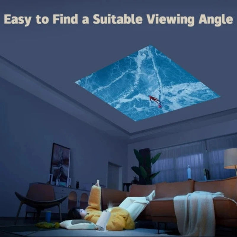 The mini projector with 4K resolution 