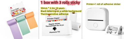 Mini Bluetooth Thermodrucker – Tragbarer Etiketten- & Fotodrucker für Zuhause & Büro