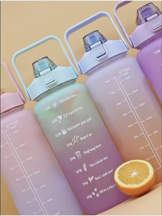 Trinken leicht gemacht mit dem 3 teiliges Fitness Trinkflaschen - Set