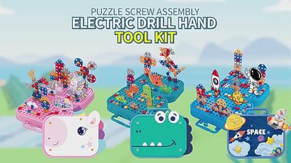 Kreative Spielfreude für kleine Entdecker mit dem Bohrer-Puzzle Set!