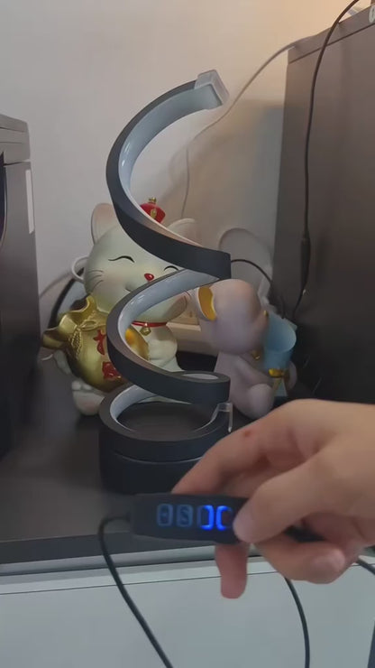 Spiralförmige LED Tischlampe – Dimmbar & Modern