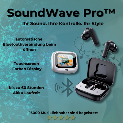 SoundWave Pro™-Kopfhörer mit Touchscreen-Case