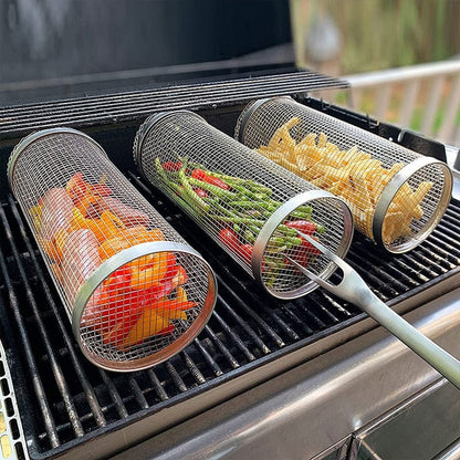Our cylindrical grill basket