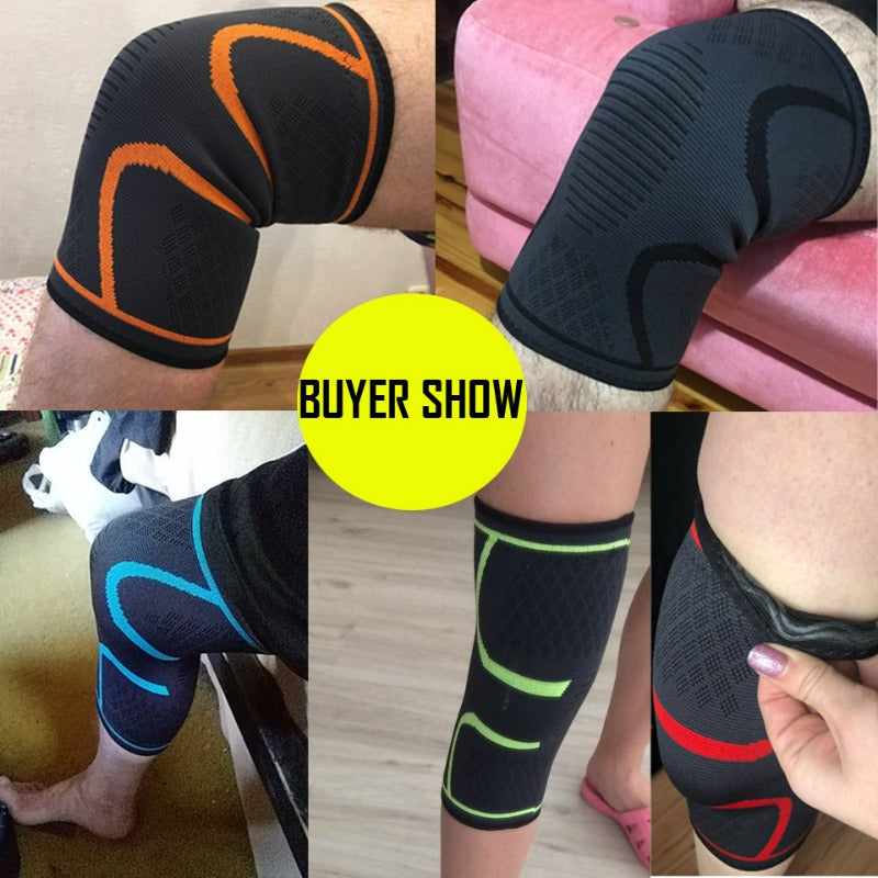Fitness compression knee pad